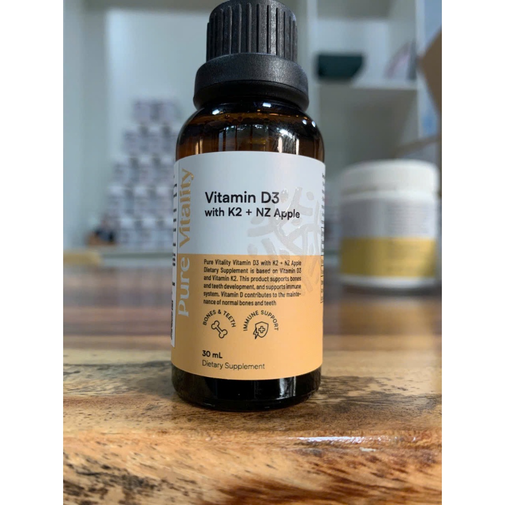 Vitamin D3K2– Hỗ Trợ Phát Triển Xương Răng, Tăng Đề Kháng, Tim Mạch – Lọ 30ml