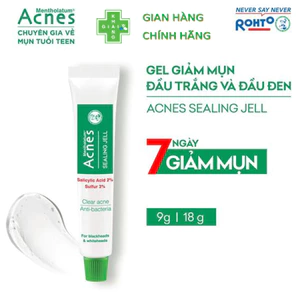 Gel bôi giảm mụn sưng viêm, hỗ trợ cải thiện mụn đầu đen, đầu trắng Acnes Sealling Jelly (Tube 18g) DATE 11,12/26