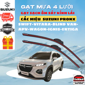 Gạt Mưa Ô Tô SUZUKI SUPER CARRY, BLIN VAN, SWIFT, CELERIO, XL7, WAGON, CELERIO, CAIZ, Gạt Sạch Êm 4l