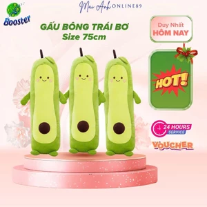Gấu bông quả bơ dài, trái bơ xanh kute đáng yêu kt 75cm, Thú nhồi bông hàng cao cấp