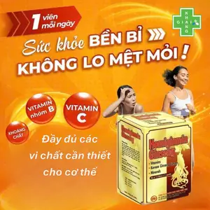 Viên uống bổ sung vitamin và các vi chất thiết yếu Homiginmin Ginseng giúp tăng đề kháng, giảm mệt mỏi (Hộp 60 viên)