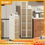 SUNNY Tủ Đựng Đồ Nhà Tắm Có Lật Trong Suốt Tủ Lưu Trữ Khe Hẹp Để Đồ Đa Năng Có Bánh Tủ Lưu Trữ