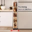 SUNNY Tủ Đựng Đồ Nhà Tắm Có Lật Trong Suốt Tủ Lưu Trữ Khe Hẹp Để Đồ Đa Năng Có Bánh Tủ Lưu Trữ