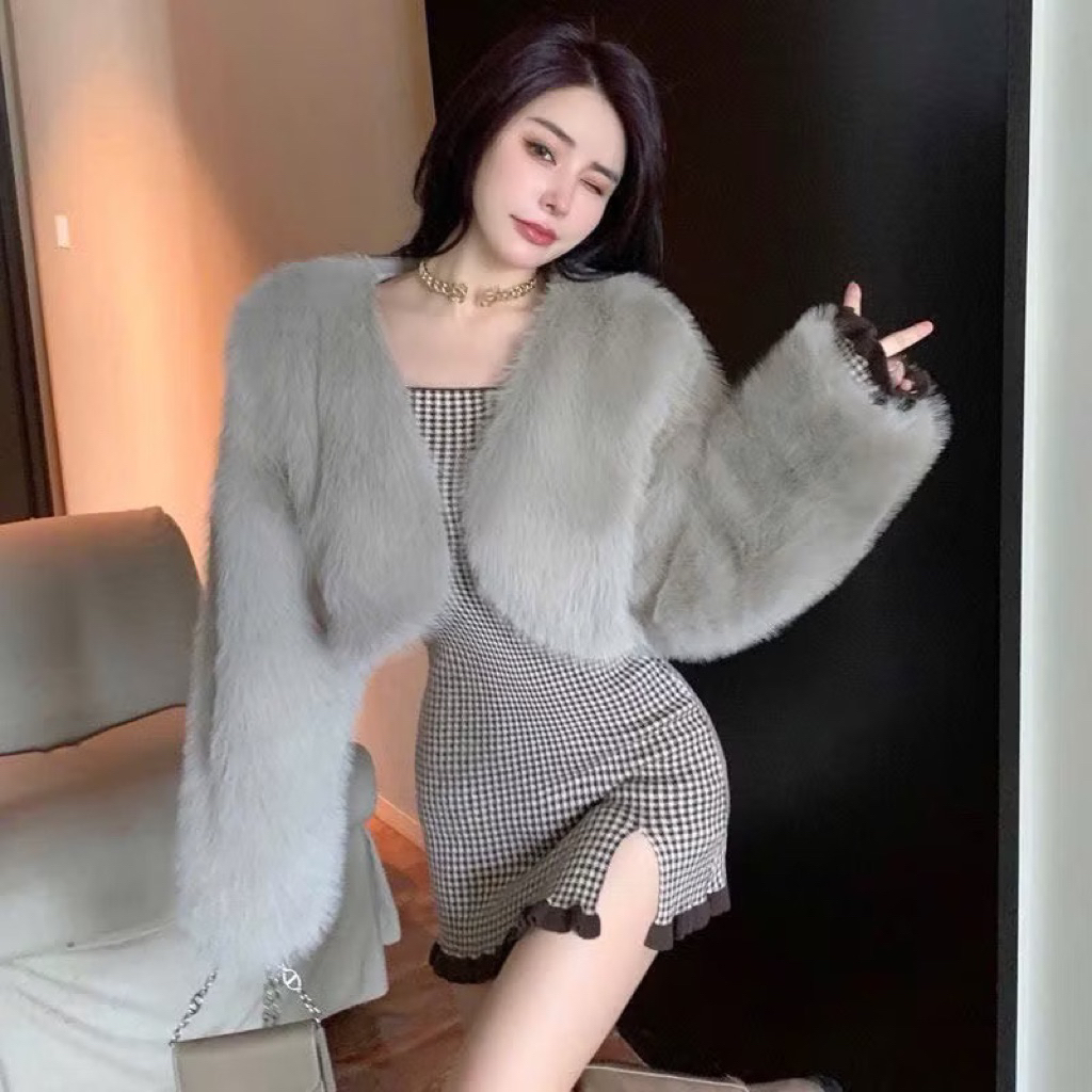 (Có sẵn) Áo Lông Dáng Ngắn Croptop Sang Chảnh❤️ (hàng quảng châu 100% hàng loại 1)
