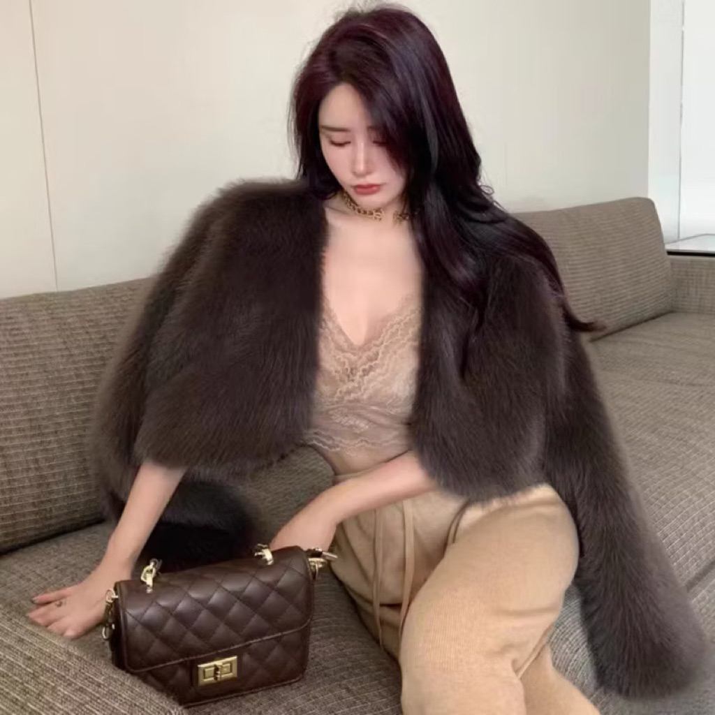 (Có sẵn) Áo Lông Dáng Ngắn Croptop Sang Chảnh❤️ (hàng quảng châu 100% hàng loại 1)