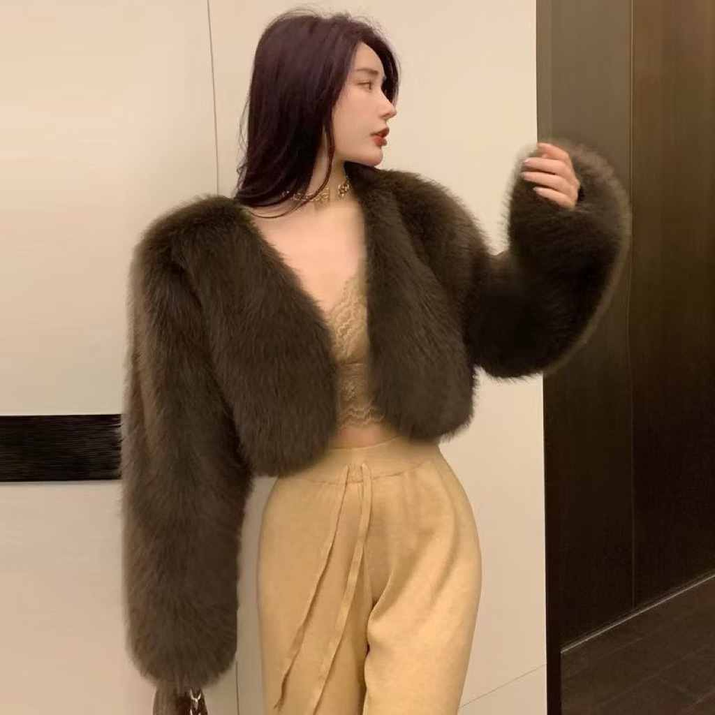 (Có sẵn) Áo Lông Dáng Ngắn Croptop Sang Chảnh❤️ (hàng quảng châu 100% hàng loại 1)