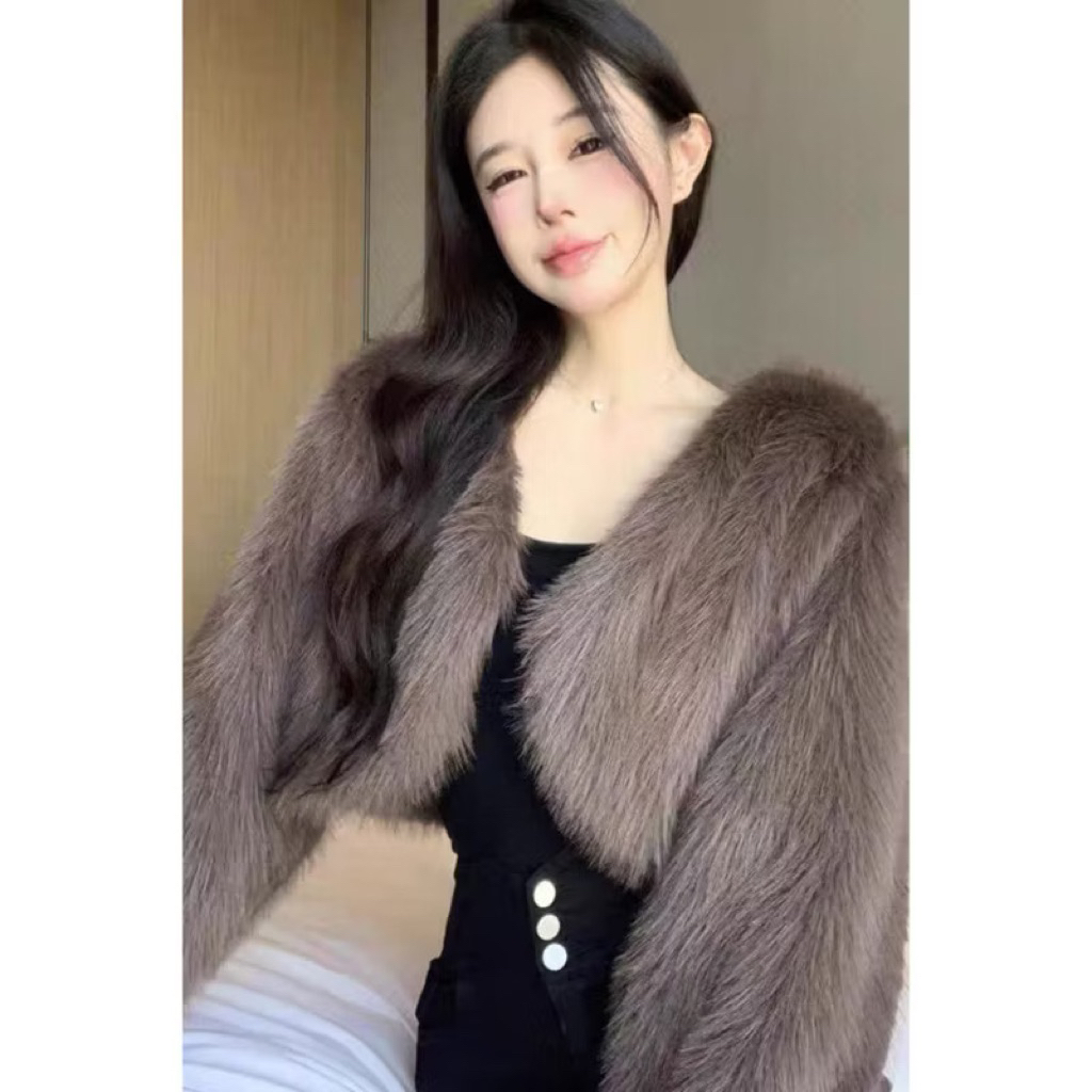 (Có sẵn) Áo Lông Dáng Ngắn Croptop Sang Chảnh❤️ (hàng quảng châu 100% hàng loại 1)