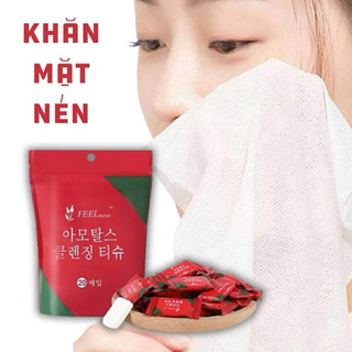 Khăn mặt giấy nén dạng viên kẹo, khăn vải không dệt dùng 1 lần