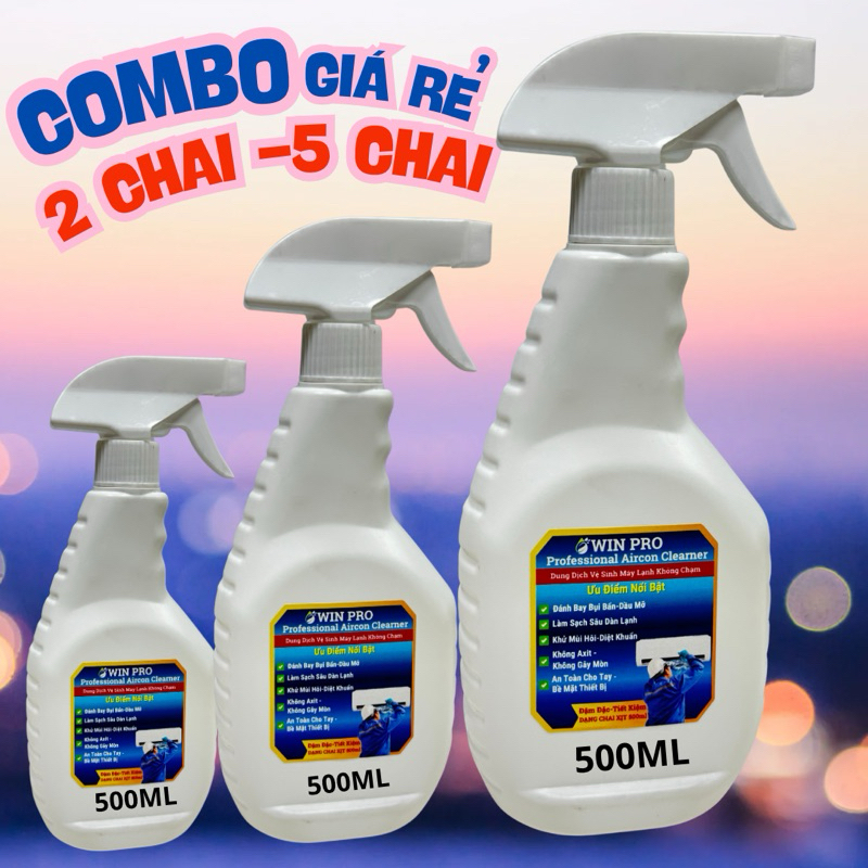 Nước tẩy ĐA NĂNG WINPRO + TẨY RỬA MỌI VẾT BẨN .MÁY GIẶT, MÁY LẠNH, NHÀ BẾP ...... DUNG TÍCH 500ML