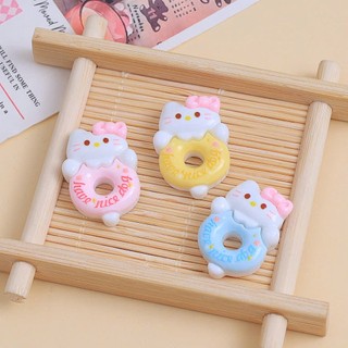Set charm Hello Kitty bánh Donut ngọt ngào- Charm Gắn Dép Nhiều Màu Baby Cute