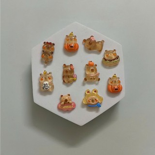 CHARM PHÁT SÁNG CAPYBARA -CHARM GẮN DÉP CAPYBARA SIÊU HOT