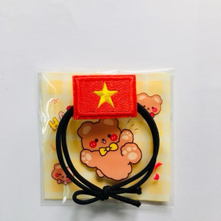 Kẹp tóc, dây thun lá cờ Việt Nam