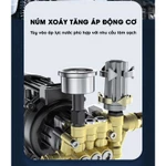Máy Rửa Xe Công Nghiệp KAW Tầm Phun Xa 10M, Công Suất Lớn 3000W, Dây Ra Vào 20 Mét Dễ Dàng Sử Dụng — ảnh 4