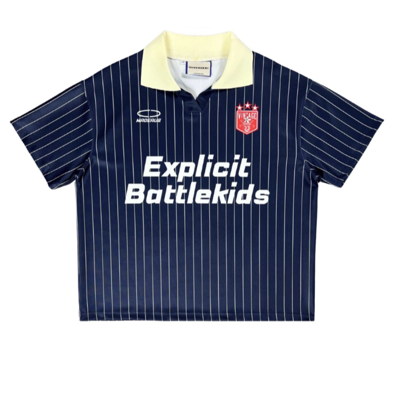 Áo Thun Polo kẻ sọc Battlekids vải thun 2 da mịn mát form rộng boxy oversize nam nữ bigsize