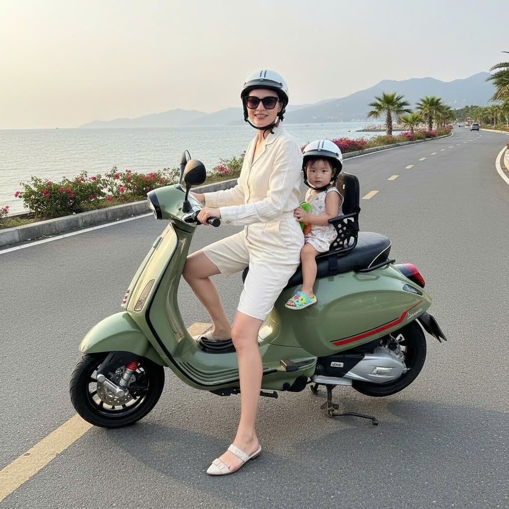 GHẾ NGỒI SAU SỬ DỤNG CHO TẤT CẢ XE MÁY , SỬ DỤNG CHO BÉ ĐÃ NGỒI VỮNG