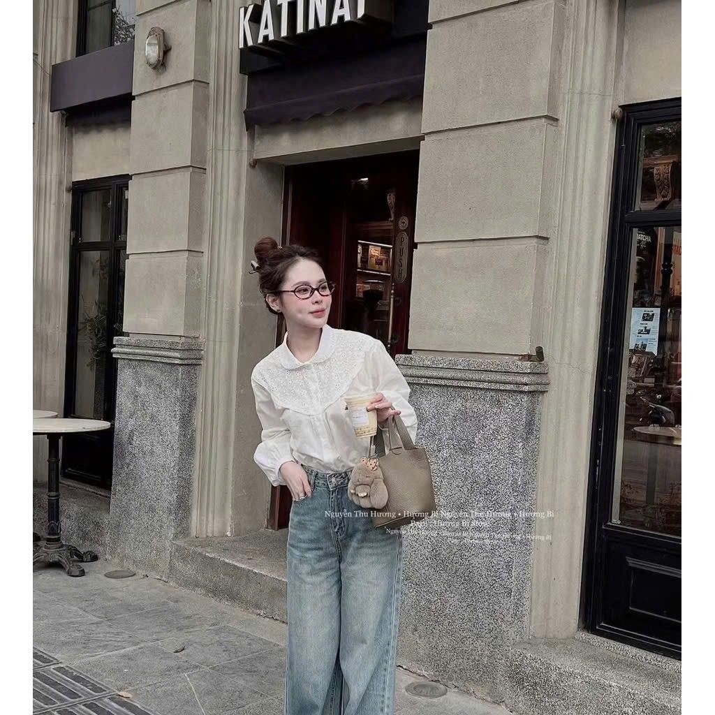 [𝑯𝒂 𝑨𝒏𝒉]Áo Sơ Mi Cổ Sen Boi QCL1