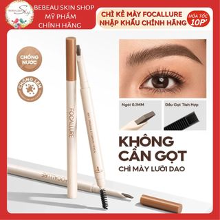 Bút Chì Kẻ Mày Focallure Anti Smudge Eyebrow Pencil Chống Thâm Nước Chống Nhòe 0,1MM - Bebeau