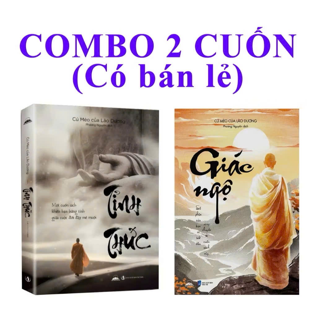 Bìa sách Combo 2 Cuốn Giác Ngộ Tỉnh Thức Không Viết Để An Ủi Bạn Mà Để Đánh Thức Bạn(TSNM)