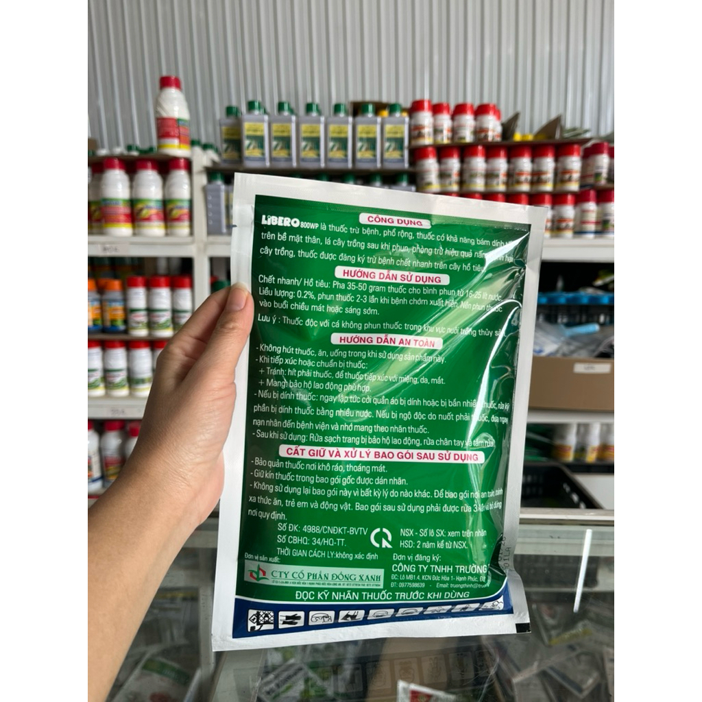 LIBERO 800WP Đồng xanh(100gr)- phòng héo xanh, vàng lá, rụng lá
