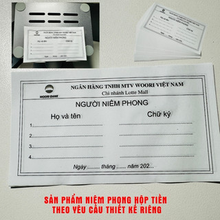 Giấy niêm phong quầy/tiệm/cửa hàng chọn mẫu & in tên hoặc in theo thiết kế- bloc 500/1k/2k/5k/10k