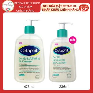 Gel Rửa Mặt Cetaphil Gentle Exfoliating SA Cleanser Sạch Dầu Nhờn, Ngừa Mụn Cho Da Nhạy Cảm
