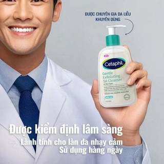 Gel Rửa Mặt Cetaphil Gentle Exfoliating SA Cleanser Sạch Dầu Nhờn, Ngừa Mụn Cho Da Nhạy Cảm