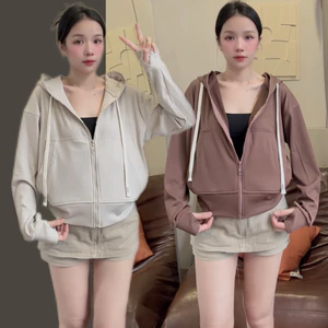 Áo Khoác Chống Nắng V2 Gân Cotton Mặc Mát _Nón To [6 Túi]