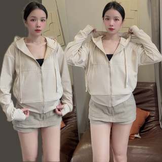 Áo Khoác Chống Nắng V2 Gân Cotton Mặc Mát _Nón To [6 Túi]