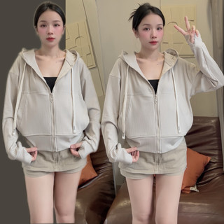 Áo Khoác Chống Nắng V2 Gân Cotton Mặc Mát _Nón To [6 Túi]