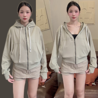 Áo Khoác Chống Nắng V2 Gân Cotton Mặc Mát _Nón To [6 Túi]