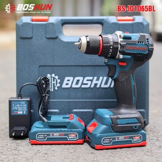 Máy khoan pin Boshun, máy khoan cầm tay 3 chức năng tặng bộ phụ kiện 24 chi tiết
