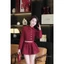 Set Dạ Áo Dạ Tweed Mix Chân Váy ngắn Hàng 2 Lớp Có Ảnh Thật Kèm Video ảnh thật