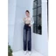 98-100cm Quần Jeans Ống Suông Nữ Chất mềm mịn không co giãn