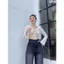 98-100cm Quần Jeans Ống Suông Nữ Chất mềm mịn không co giãn