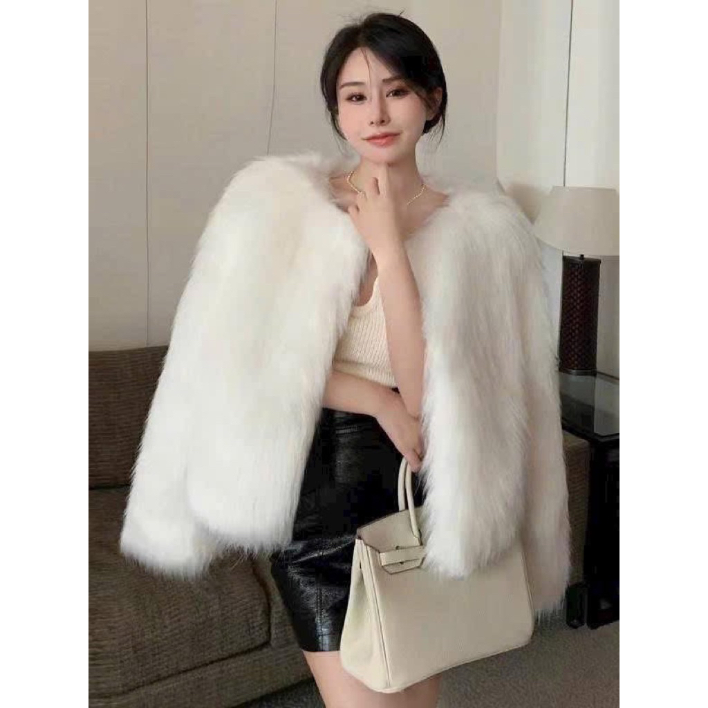 (Có sẵn ) Áo Khoác lông sang chảnh HÀNG CAO CẤP LOẠI 1 .100%QUẢNG CHÂU TRUNG QUỐC(có sẵn)