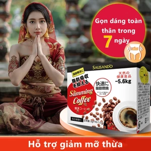Cà phê giảm dáng SAUSANDO chính hãng Nhật Bản – Hỗ trợ giảm mỡ thừa sau 7 ngày – Hộp 10 gói