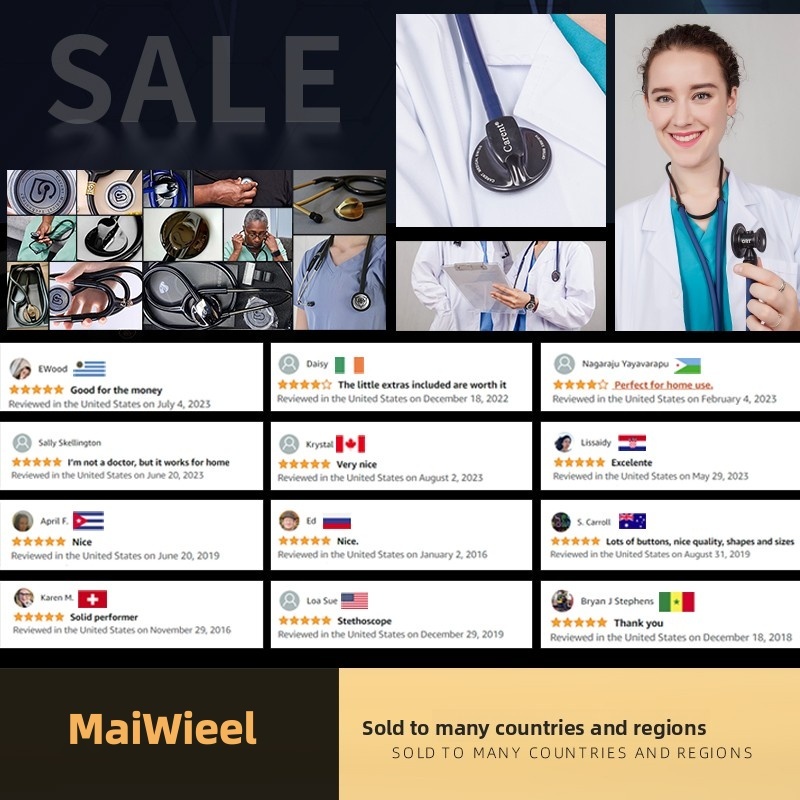 Ống Nghe Tim Mạch MaiWieel U6 Đầu Đơn Chuyên Nghiệp Độ Nhạy Cao Nhẹ Cho Bác Sĩ Y Tá Sinh Viên Y