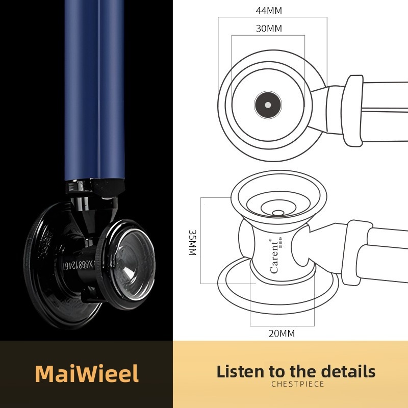 Ống Nghe Tim Mạch MaiWieel U6 Đầu Đơn Chuyên Nghiệp Độ Nhạy Cao Nhẹ Cho Bác Sĩ Y Tá Sinh Viên Y