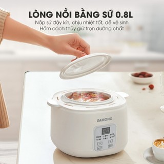 Thố Sứ Nồi Nấu Chậm Samono SW-SC08B dung tích 0.8 Lít - thố lẻ thay thế