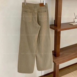 Quần suông nâu w.e Loại 1 thiết kế dáng dài ống rộng trẻ trung cá tính siêu xinh, quần nữ basic sang chảnh