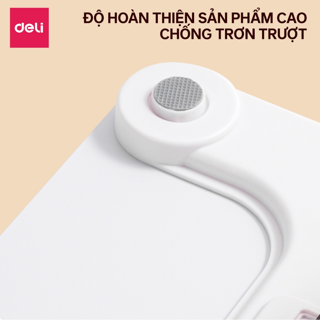 [GIÁ SỐC] Cân Điện Tử Sức Khỏe Deli Chịu Tải 180kg Màn Hình LED Mặt Kính Cường Lực BẢO HÀNH 3 THÁNG KÈM PIN THAY-E86121