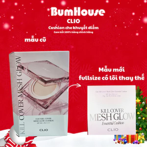 Phấn Nước Clio Căng Mướt Da Kill Cover Mesh Glow Cushion SPF50+, PA++++ 15g (tặng kèm lõi)