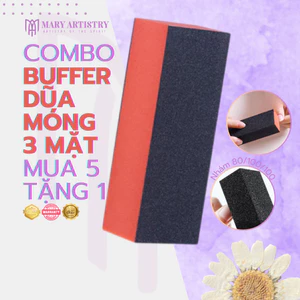 Buffer Dũa Móng 3 Mặt Mary Artistry Phao Nhám Móng Dũa Móng Giả Chuyên Nghiệp