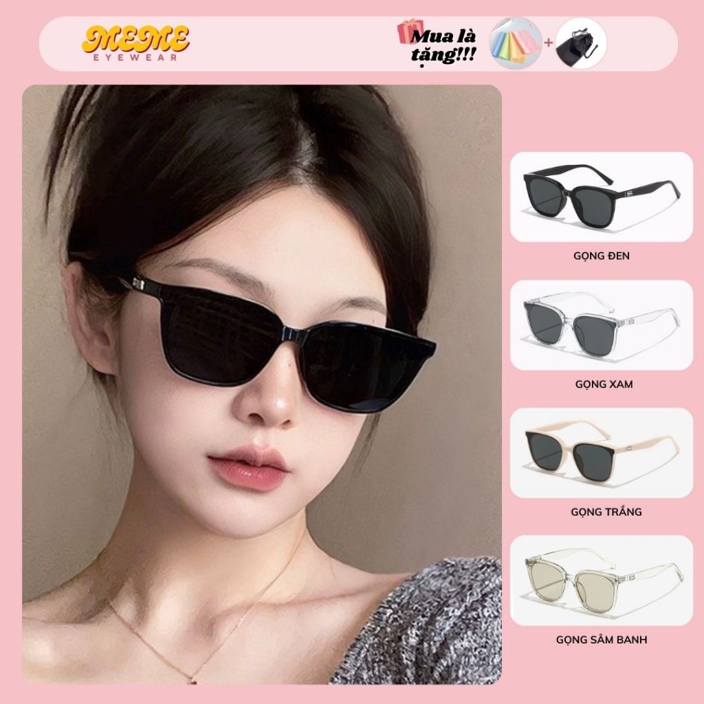 Mắt kính râm kính mát nam nữ thời trang đẹp ngầu gọng kính cao cấp sang ...