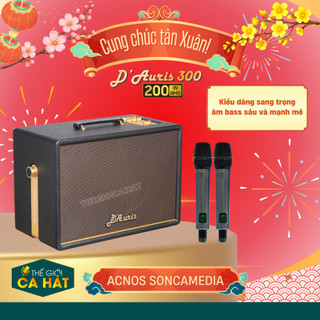 ACNOS D'Auris 300 Loa Karaoke cao cấp SIÊU TRẦM - SẠCH TIẾNG Soncamedia - Tặng dây Optical nối TV