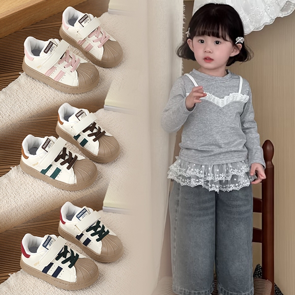 Bella Neman 2026 Mẫu giày chạy bộ ngoài trời thời trang mới cho bé gái, giày thể thao chống trượt