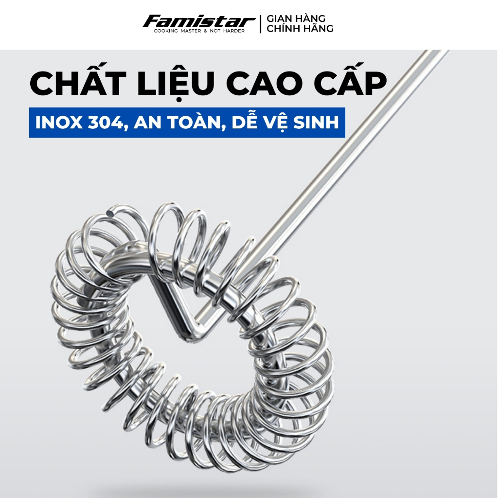 Máy Đánh Bọt Cà Phê 10W Pin Sạc Cầm Tay Nhỏ Gọn Famistar, Cây Đánh Bọt Cà Phê Bảo Hành 1 Năm MDB01