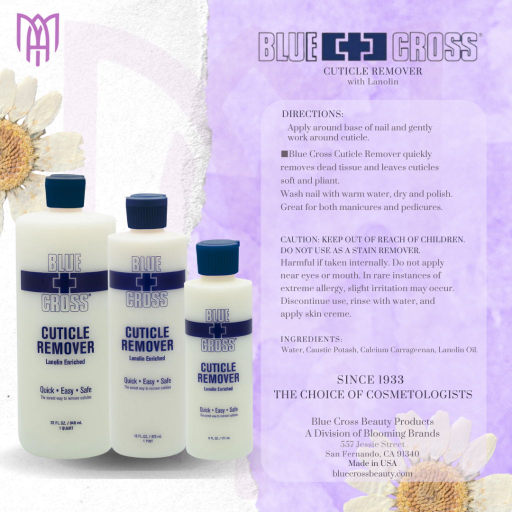 Nước Làm Mềm Da Blue Cross Chính Hãng Mỹ - Không Cần Ngâm, Làm Nail Da Tay, Da Chân 946ml 177ml