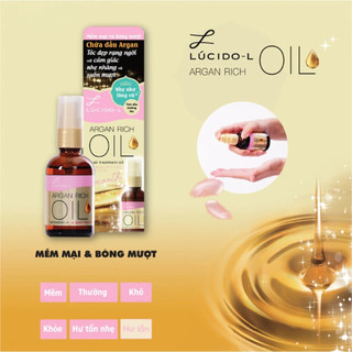 Tinh Dầu Dưỡng Tóc Suôn Mượt Bồng Bềnh LUCIDO-L ARGAN OIL 180ml phù hợp Tóc Xoăn