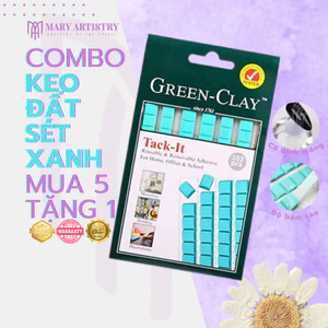 Keo Đất Sét Xanh Đa Năng, Keo Cố Định Gắn Đế Móng Giả - Tái Sử Dụng 120v